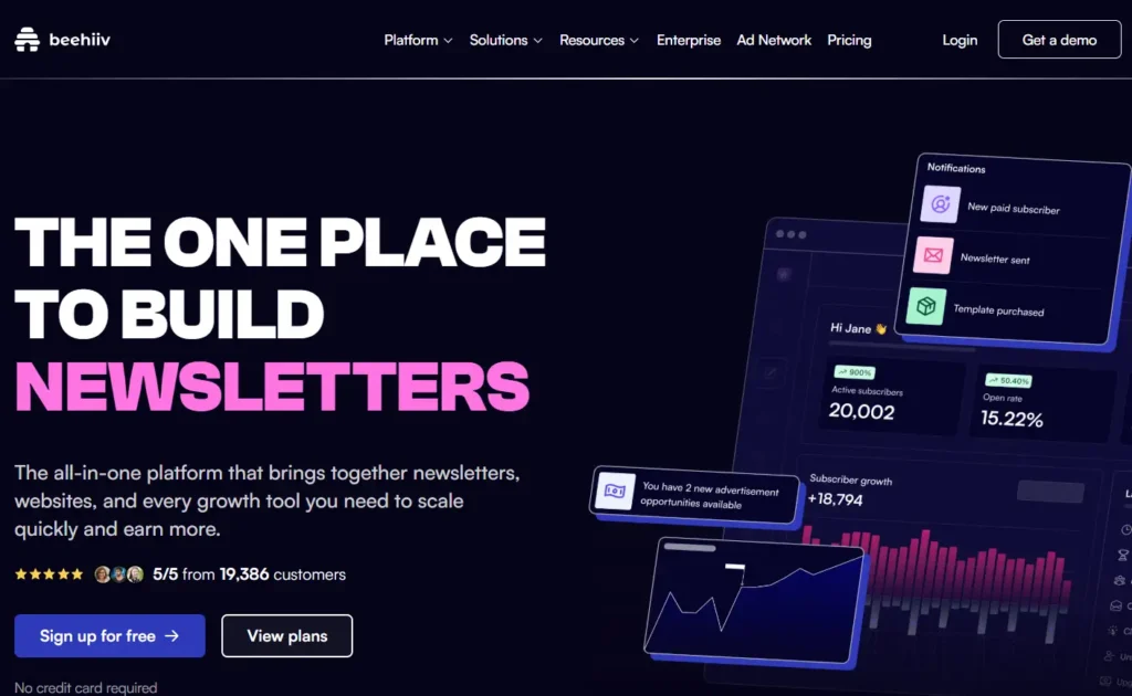 Beehiiv Email Marketing Platform