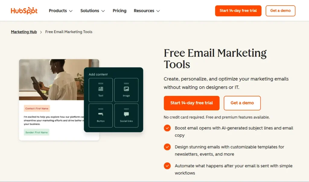 Hubspot Email Marketing Software