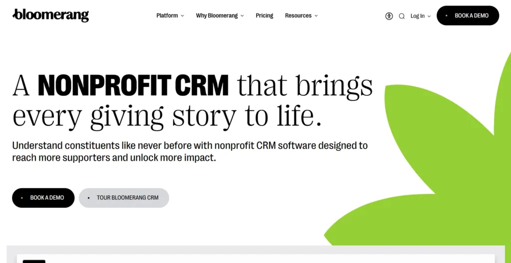 Bloomerang – Best for Donor Retention and Simplicity