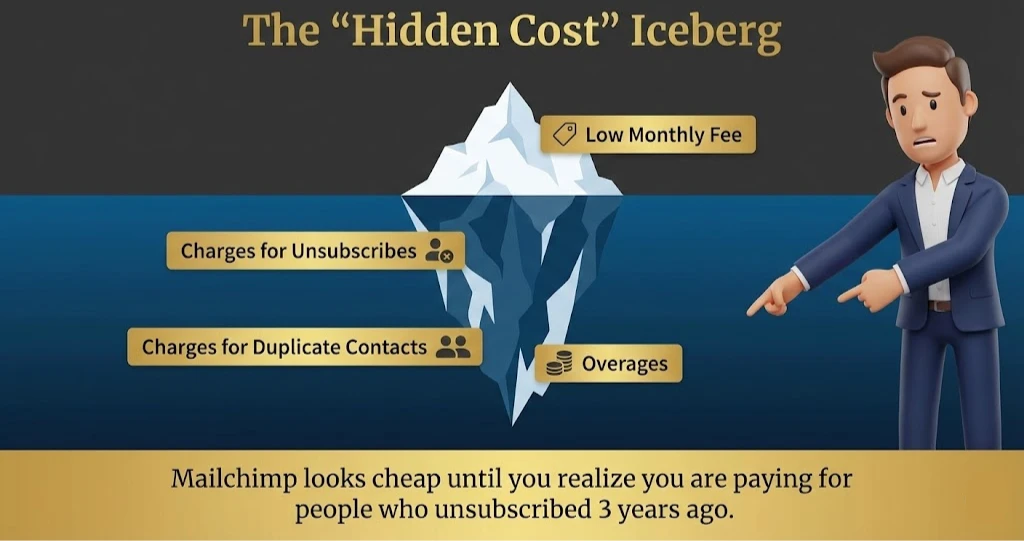 Mailchimp : The Hidden Cost Iceberg