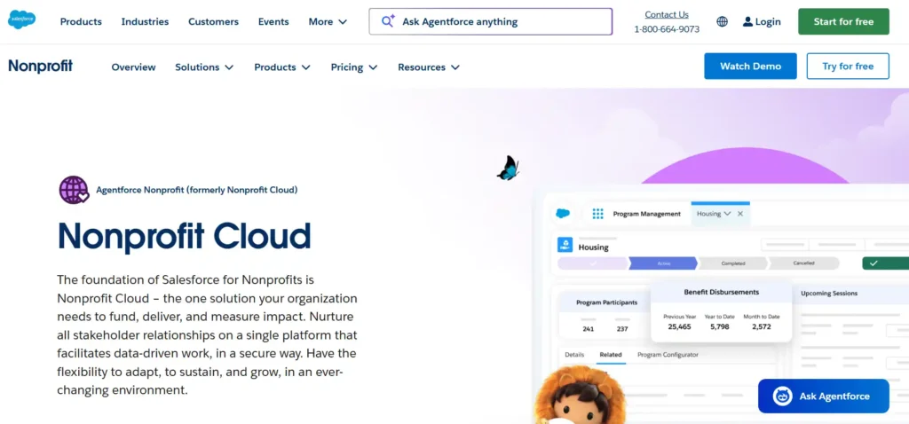 Salesforce Nonprofit Cloud – Best for Complex Operations with Dedicated Admins