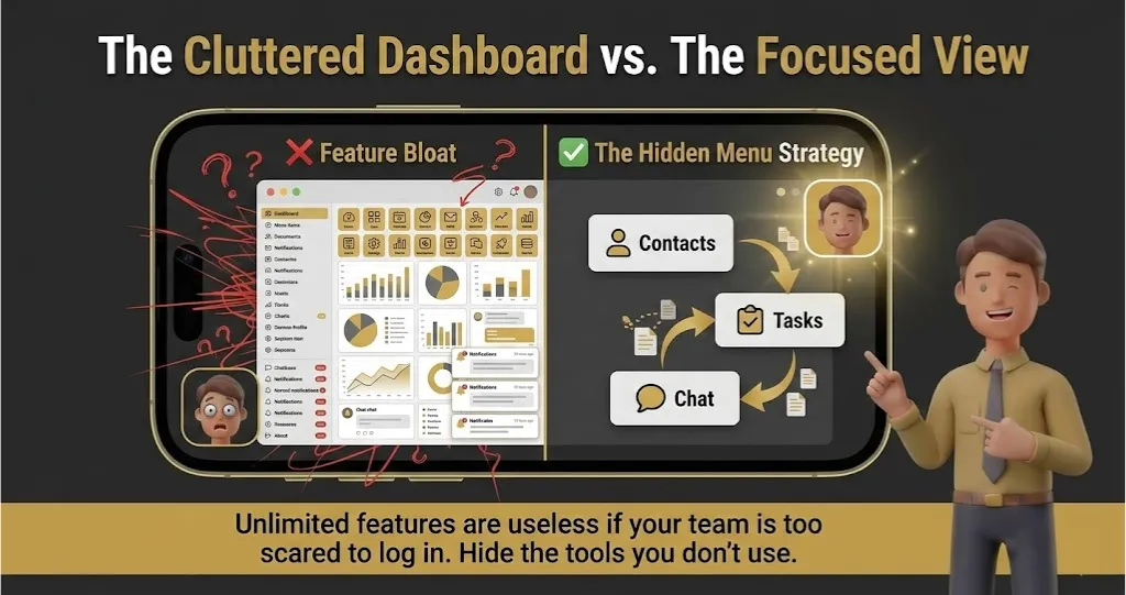 Bitrix24: The Cluttered Dashboard vs. The Focused View