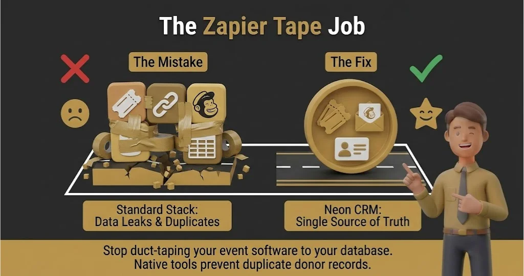 Neon CRM: The Zapier Tape Job