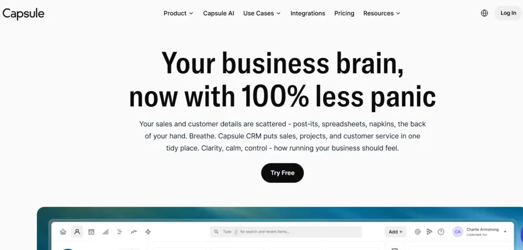 Capsule – Best B2B CRM for Ultra-Lean Teams