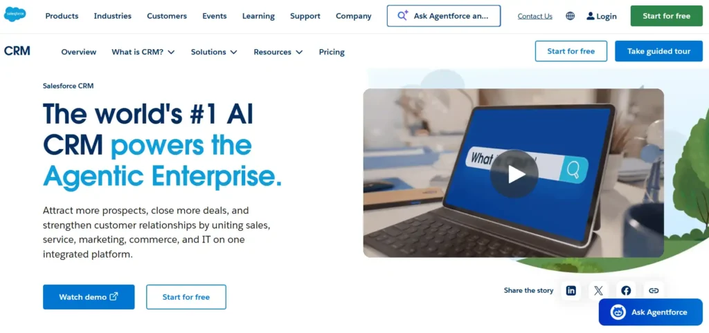 Salesforce – Best B2B CRM for Massive Enterprise Operations