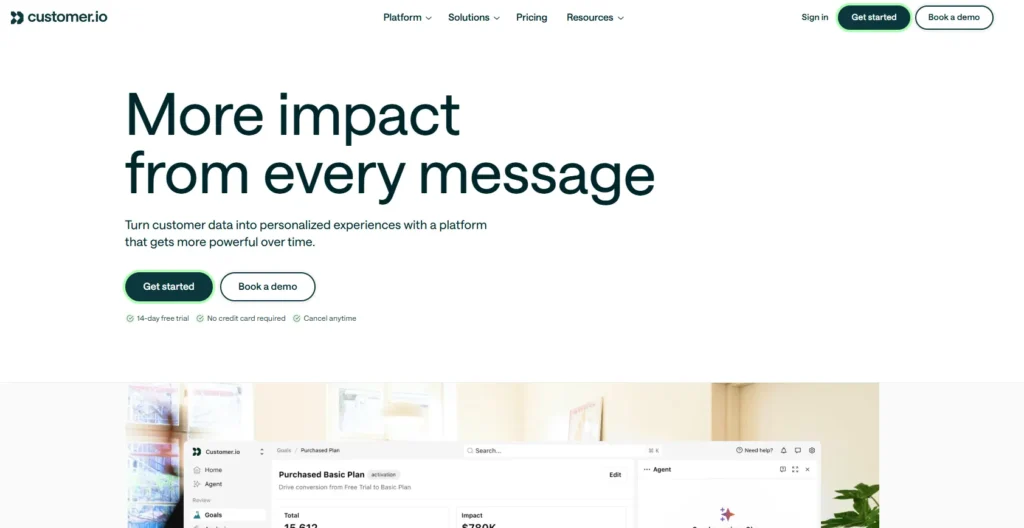 Customer.io – Best for Data-Driven Product Teams